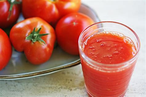juice tomato homemade recipe recipes fresh juices simplyrecipes tomatoes v8 freeze tomate making food sauce vegetable vegan healthy