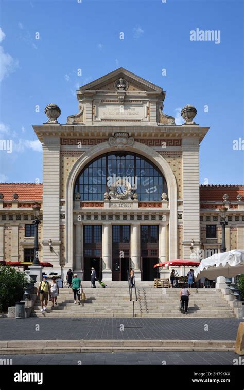 Restored Facade Of The Historic Gare Du Sud Railway Station Opened In