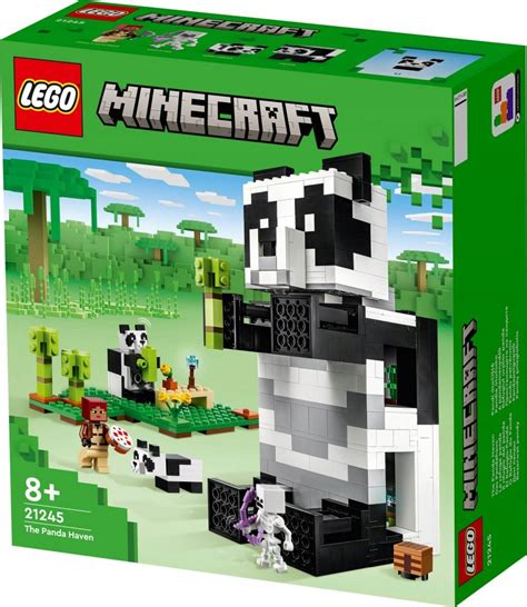 Lego Minecraft 212450 Klocki Gra Pandy Zwierzątka Potwory Rezerwat Zoo