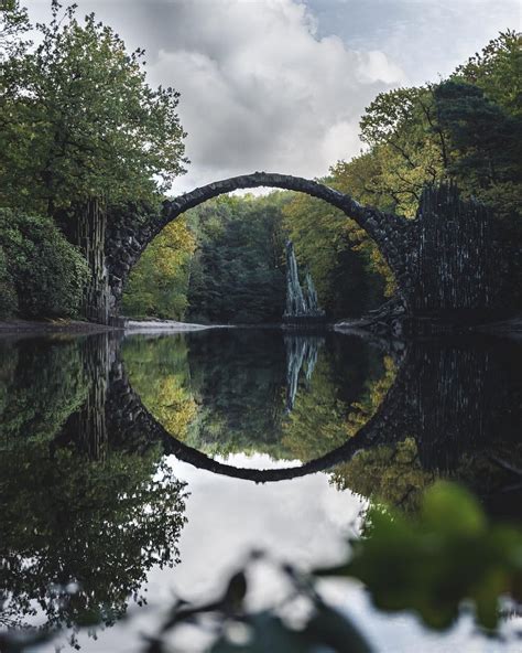German Mirror Lake With That Fairytale Bridge Every Lemming Wants To
