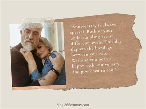 33 Best 45th Year Anniversary Quotes And Wishes Messages With Image