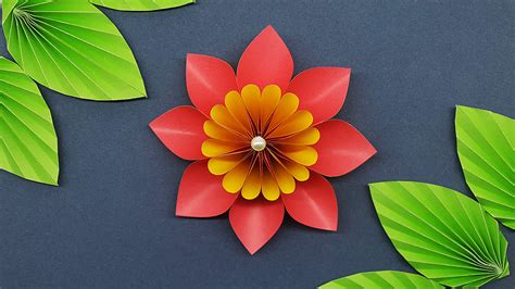 Colors Paper How To Make Easy Paper Flower Making Paper Flowers Step