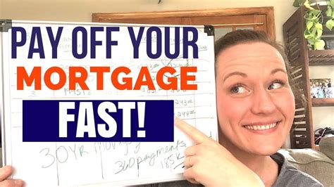 How To Pay Off Your Mortgage Early In 5 7 Years Using An Amortization Schedule Youtube