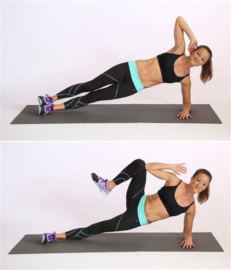 Core Side Plank Crunch Best Bodyweight Exercises Popsugar Fitness Photo 49