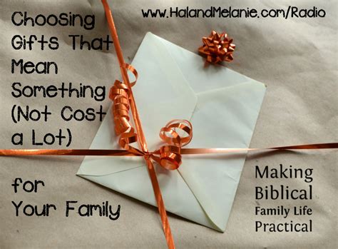 How to give meaningful gifts. MBFLP - Choosing Meaningful Gifts for the Family ...