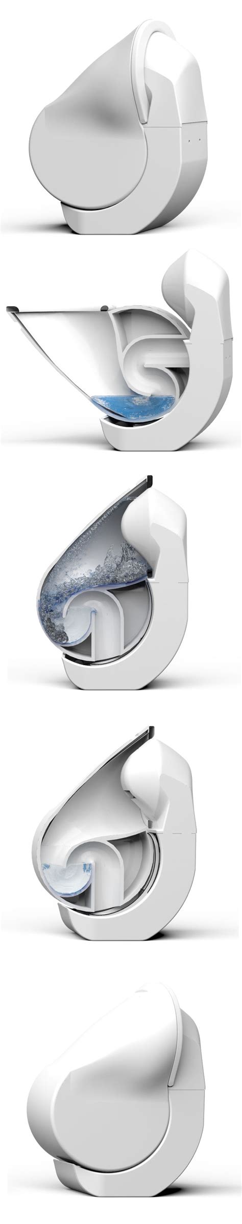 Iota Folding Toilet Reduces Its Size And Water Consumption Toilette