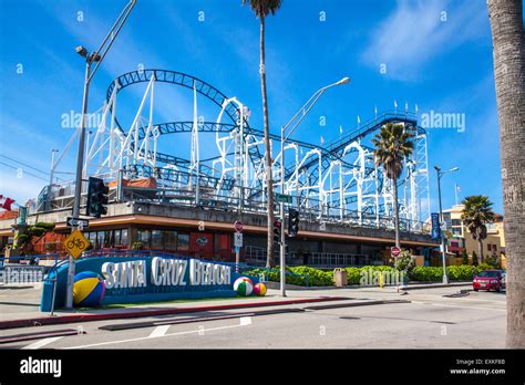 The Santa Cruz Beach Boardwalk Amusement Park In The City Of Santa Cruz
