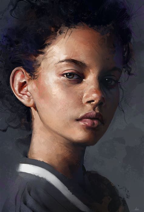 Portrait Colour Study By Aaron Griffin On Artstation Photo Portrait