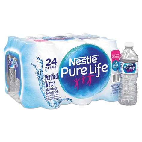 Nestlé 12273758 Pure Life Purified Water 169 Oz Bottle 24carton