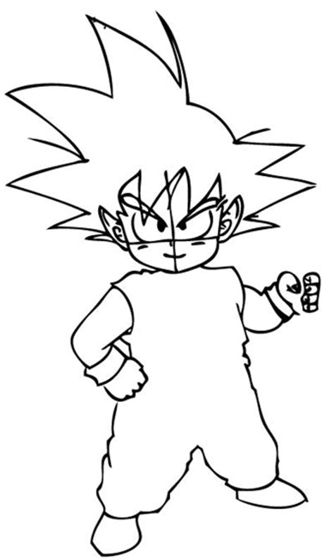 Easy Kid Goku Drawing How To Draw Goku In A Few Quick Steps Easy