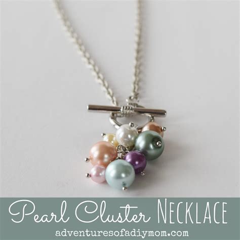 Diy Pearl Cluster Necklace Tutorial In Young Women Value Colors