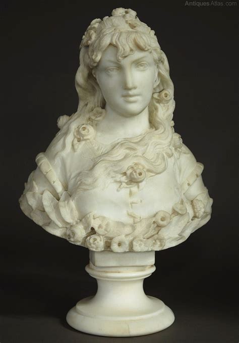 Antiques Atlas Late 19thc Marble Bust Of A Young Lady