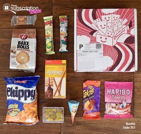 Munchpak Review October 2015 Snack Box Coupon Find Subscription Boxes