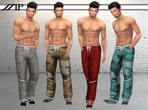 Martyps Mp Loose Fit Stylish Lace Up Sweatpants Sims Community Sims 4