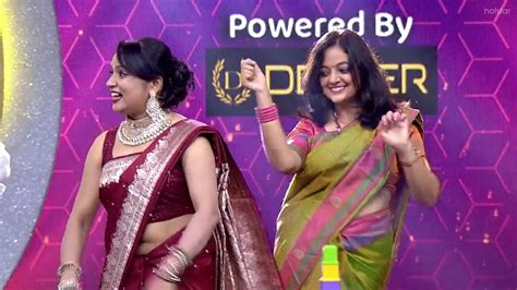 Kannada Aunty Big Open Navel In Pink Saree