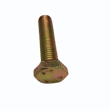 Bolt Diameter M Mm Mm Golden Mild Steel Hex Bolt Yellow Zinc At Rs Kg In Ludhiana