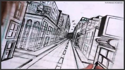 Learn To Draw A City In One Point Perspective Learn How