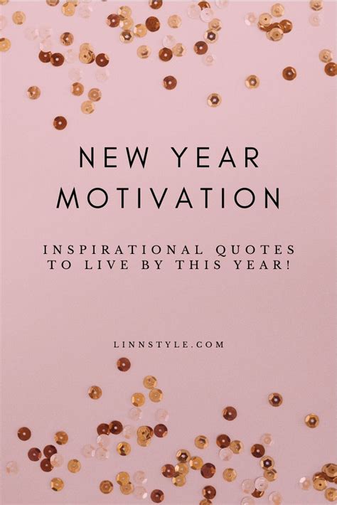 New Year Motivation Inspirational Quotes Linn Style
