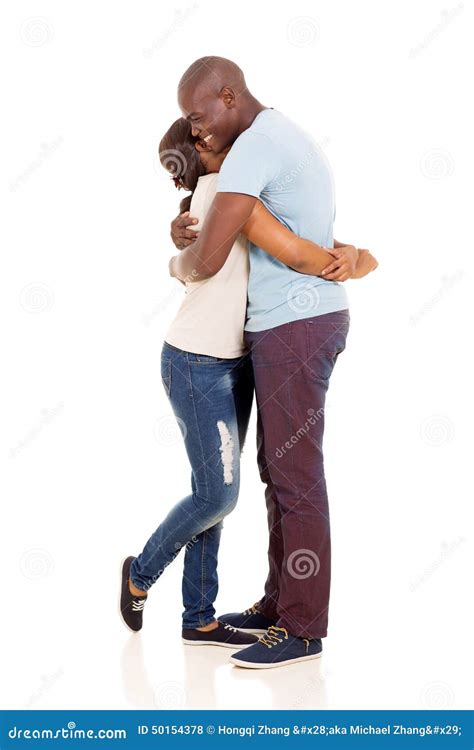 African American Couple Hugging Stock Photo Image Of Adult Happy