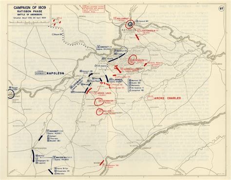 Regensburg Historisch 1809 Militärische Karten über Die Napoleon