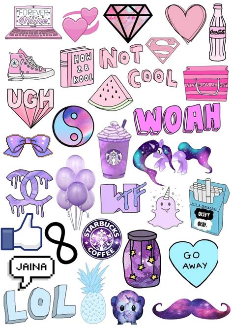 Tumblr Collage Wallpaper Stickers Tumblr Stickers Aesthetic Stickers