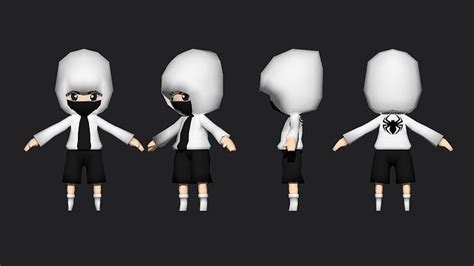 3d Model Low Poly Chibi Hoody Character Vr Ar Low Poly Cgtrader