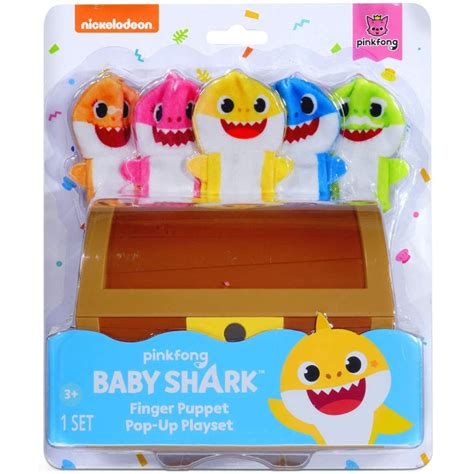 Pinkfong Baby Shark Official Finger Puppet Pop Up Playset Toys4me