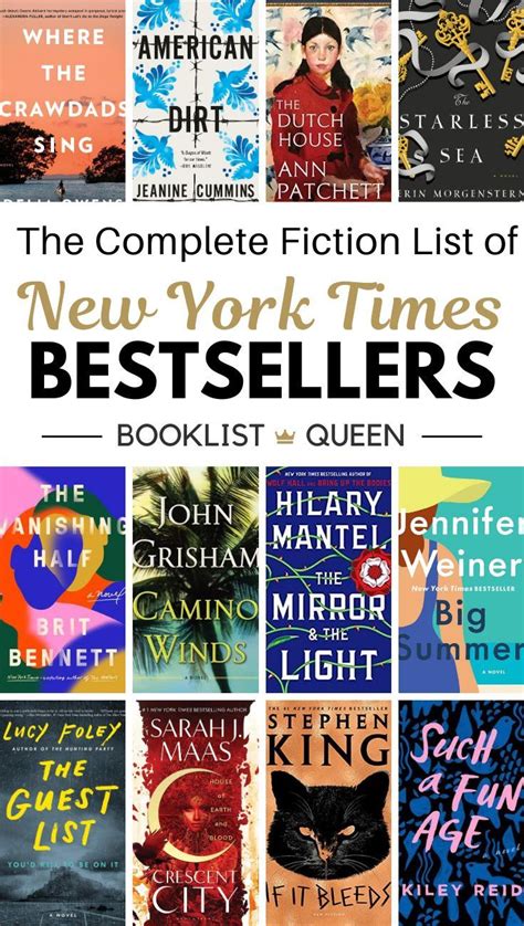 The Complete List Of New York Times Fiction Best Sellers Best Fiction