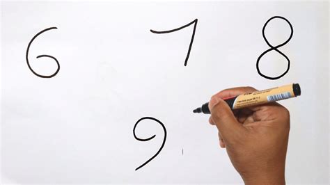 How To Draw From Numbers 6 To 9 How To Turn Numbers Into Drawings