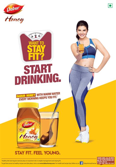 Dabur Honey Want To Stay Fit Start Drinking Ad Advert Gallery