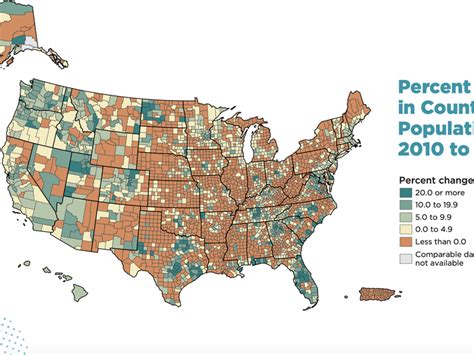 Us Census Map Shows Widespread Population Declines In Rural Areas
