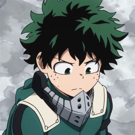 An Anime Character With Black Hair And Green Eyes Looking At Something In The Sky Behind Him