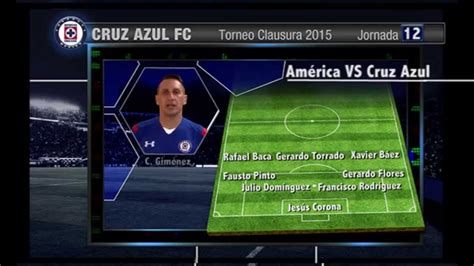 The match is a part of the liga mx, apertura. Alineación América vs Cruz Azul Jornada 12 C-15 - YouTube