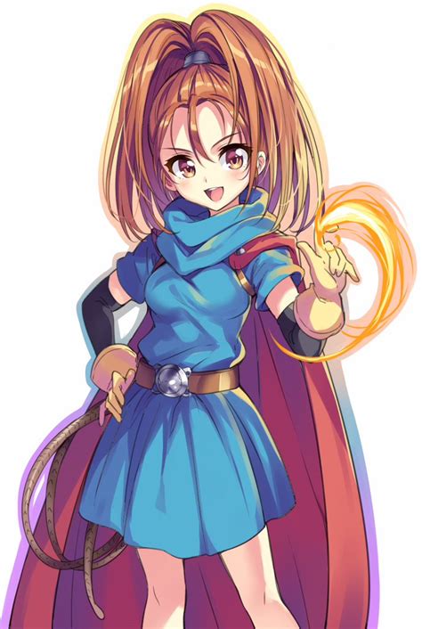 Senri Gan Barbara Dq6 Dragon Quest Dragon Quest Vi 1girl D Arm Warmers Belt Blue