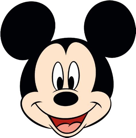 Face Silhouette Png Mickey Mouse Head Outline Png Mickey Mouse Face