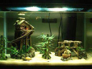 There are many fish tank decorations on sale that provide this function. Atlantis Aquarium Decorations - 1000+ Aquarium Ideas