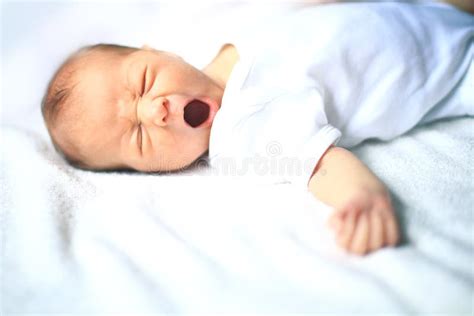 Serene Newborn Baby Sleeps Next To Mom Stock Image Image Of Beautiful