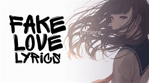 I love the nightcore version of this. Nightcore - FAKE LOVE (English cover / Female / Acoustic ...
