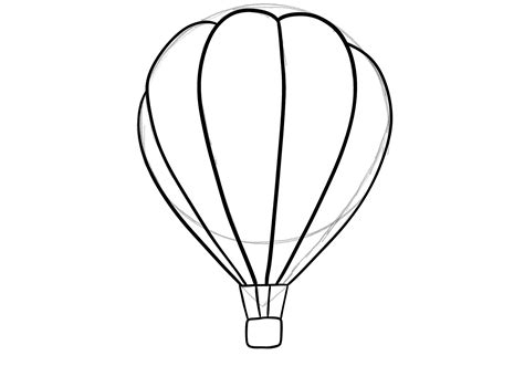 How To Draw A Hot Air Balloon Design School