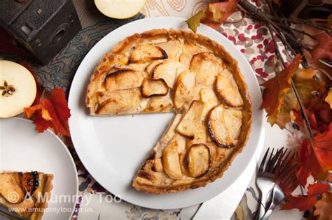 Apple Cinnamon Custard Tart Custard Tarts Recipe Apple Custard