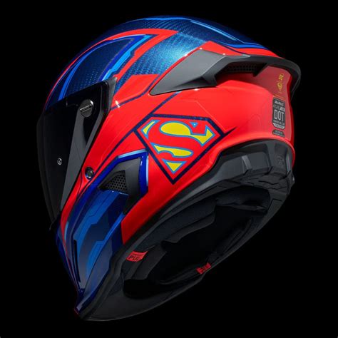 Ruroc Atlas Superman Full Face Bluetooth Motorcycle Helmet Ruroc