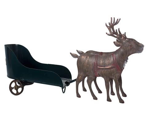 Buy outdoor christmas reindeers and get the best deals at the lowest prices on ebay! Santa's Sled and Reindeer | Santa sled, Reindeer, Maileg