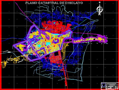 Cadastral Plane Of Chiclayo Dwg Block For Autocad Designs Cad