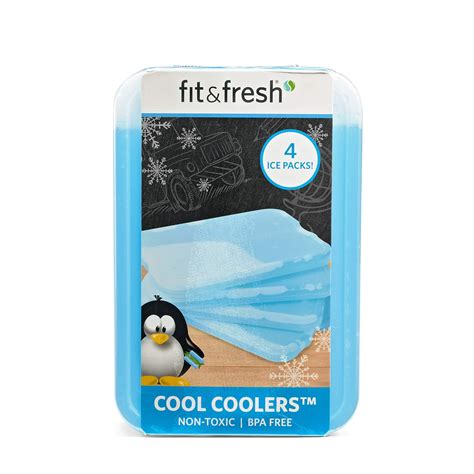 Fit And Fresh Xl Cool Coolers Reusable Ice Packs Long Lasting Ice Packs