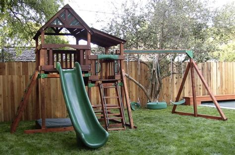 Every day can be fun outdoors. Backyard playset | Outdoor | Pinterest