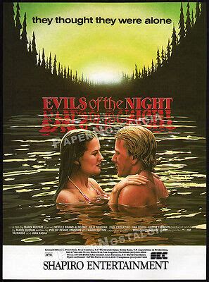 Evils Of The Night Orig Trade Print Ad Promo Tina Louise