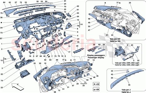 Dashboard Parts For Ferrari F12 Berlinetta Scuderia Car Parts