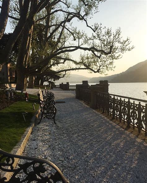 Sunset Over Lake Como Would Love To Still Be There Lake Como Sidewalk Wild Italy