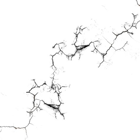 Wall Crack Illustration Black And White Grunge Wall Crack Vector Wall