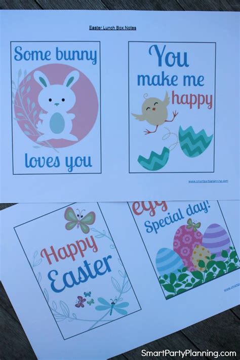 Super Cute Free Easter Lunch Box Notes For The Kids